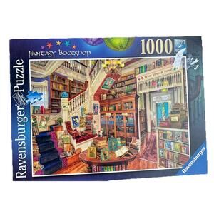 Ravensburger Fantasy Bookshop Aimee Stewart  1000 Piece Jigsaw Puzzle Free Ship